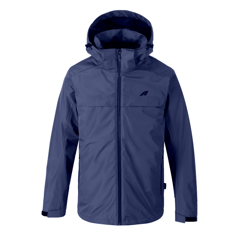 3 in 1 Women's Waterproof Rain Jacket Hard Shell Hooded Raincoat for Hiking Travel Outdoor