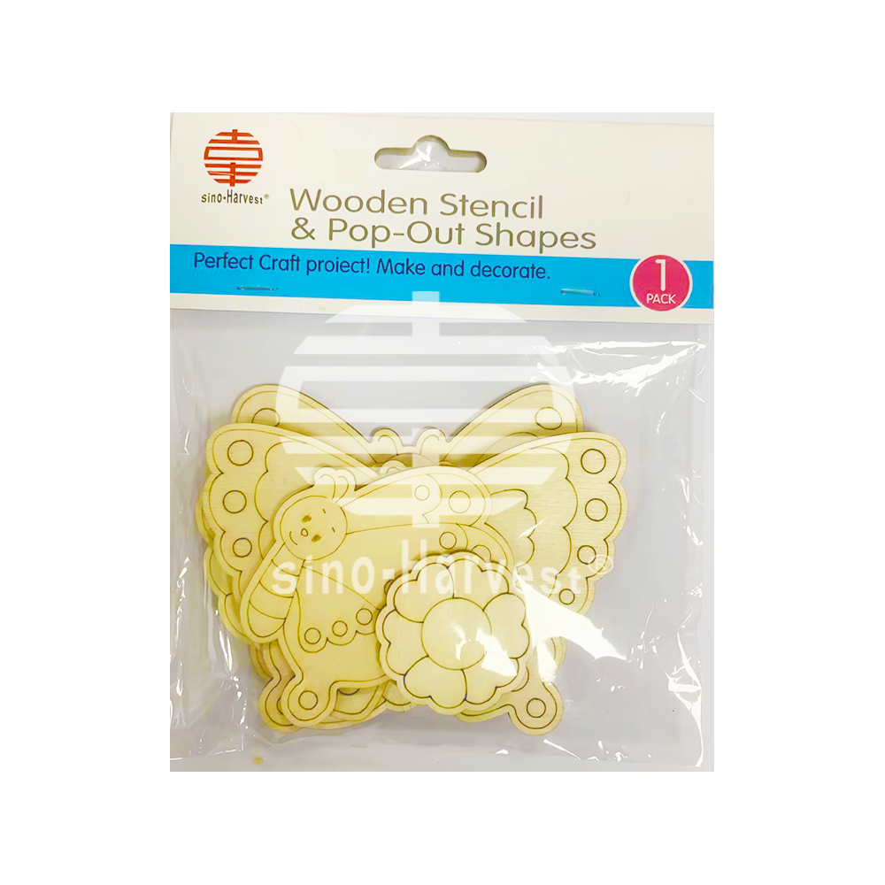 Wooden Stencil & Pop-Out Shapes