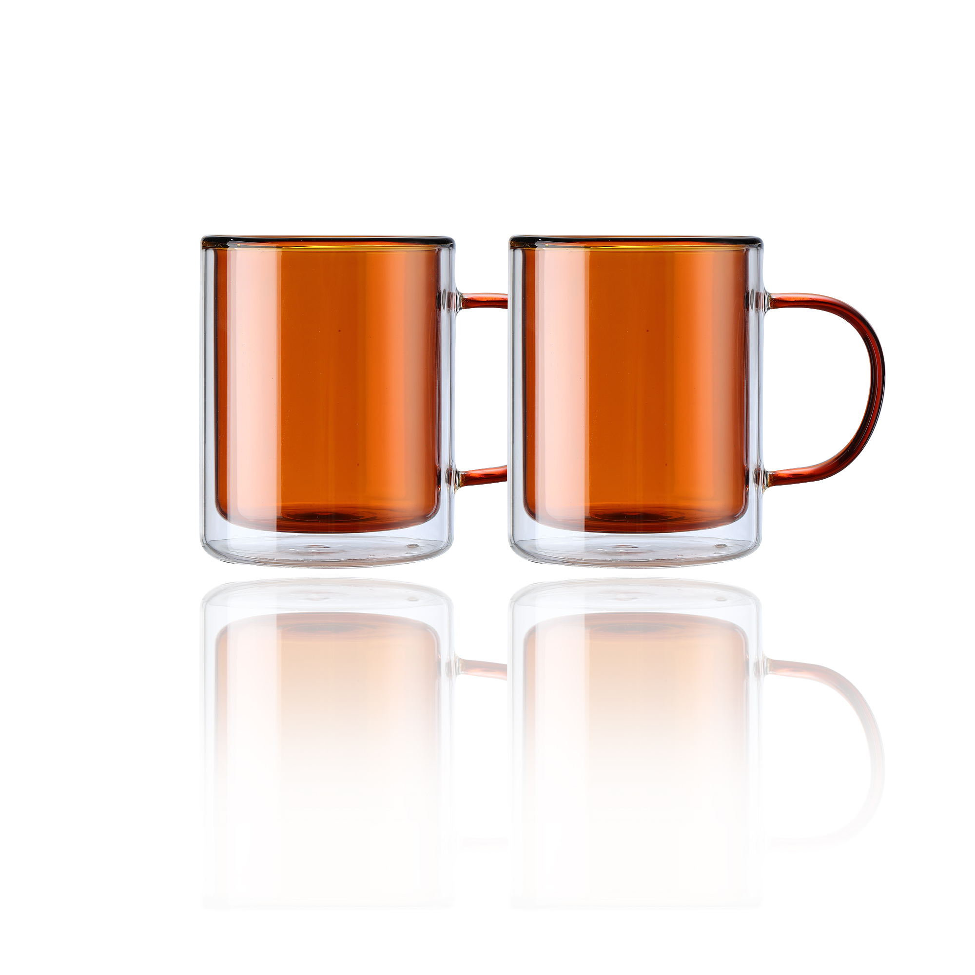 Colored double layer cup