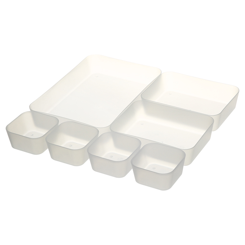 PP Drawer Organizer, Set of 7pcs (4*XS + 2*S + 1*L)