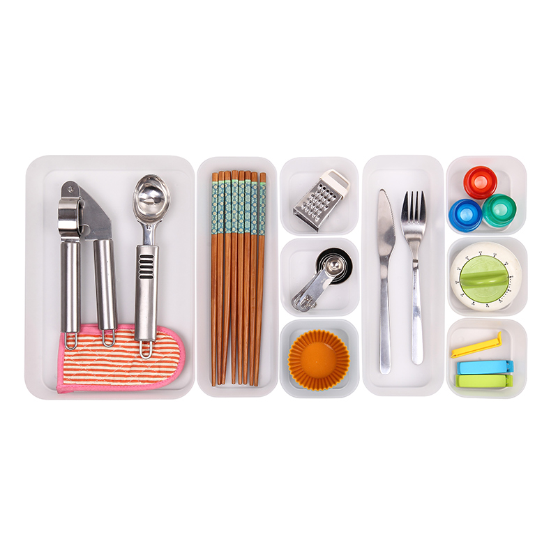 PP Drawer Organizer, Set of 9pcs (6*XS + 2*M + 1*L)