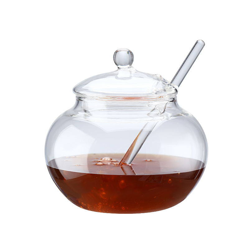 High borosilicate glass sugar jar