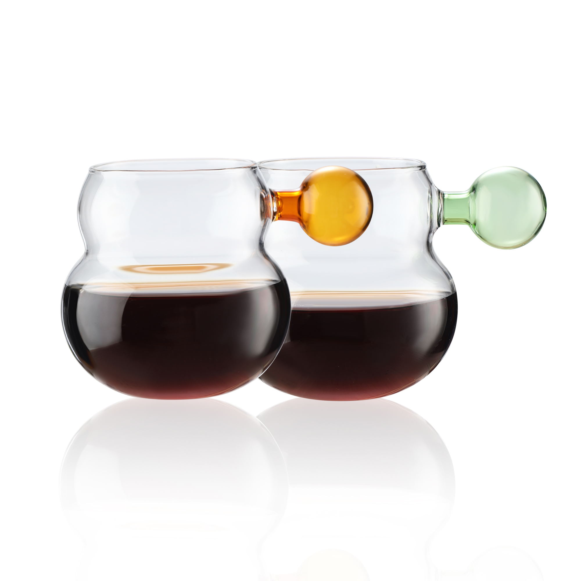 Gourd glass with ball handle