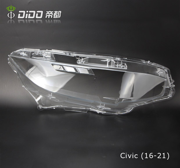 Car Front Headlamp Shade PC Cover Lens for Honda Civic 16-21 Year