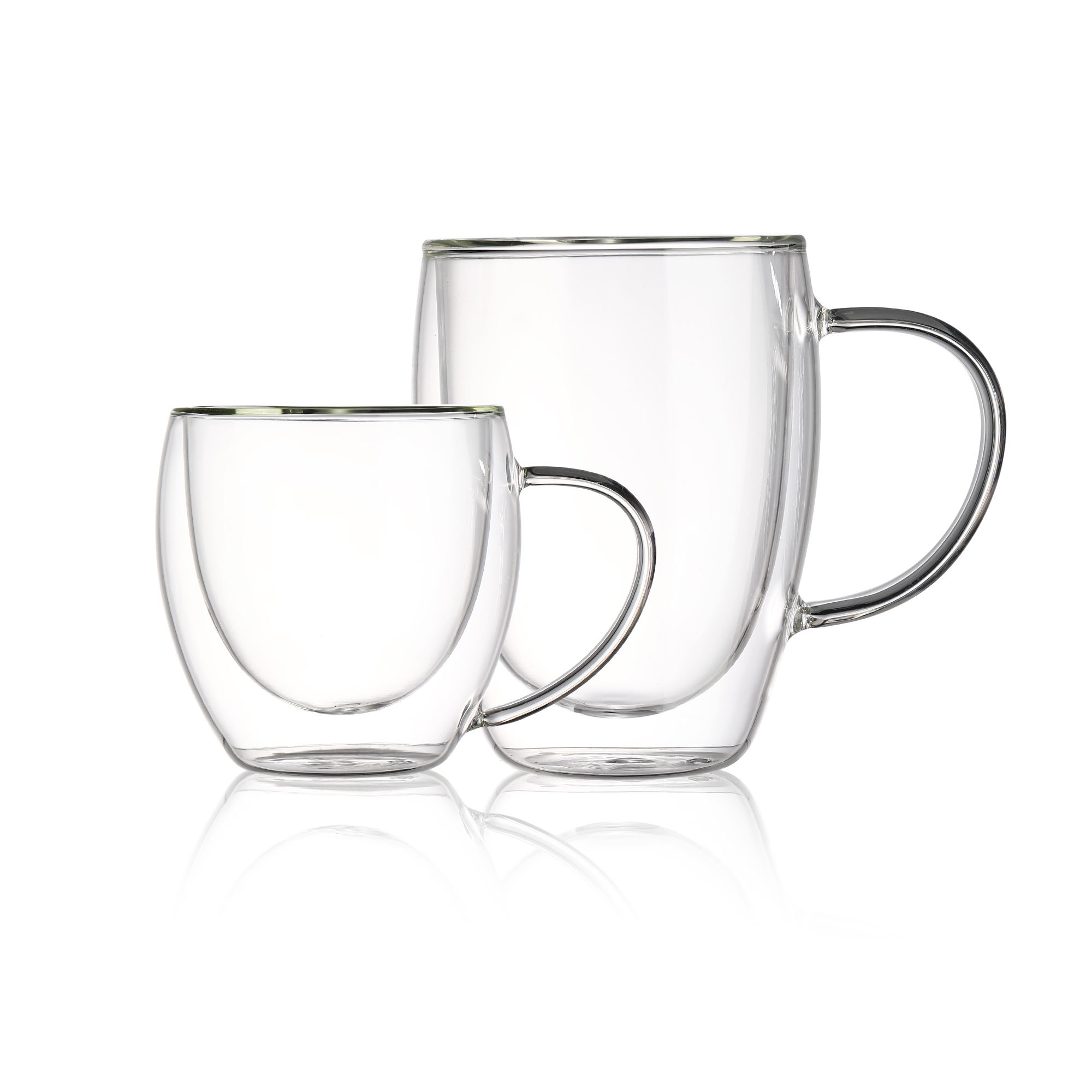 High borosilicate double layer cup