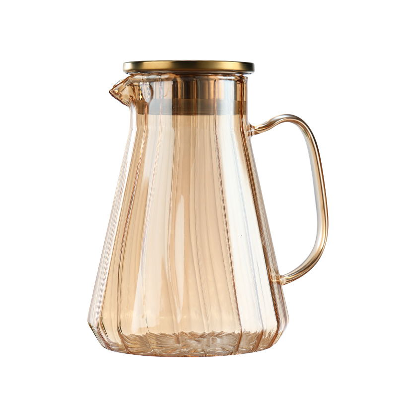 High borosilicate stripe enjoying pot