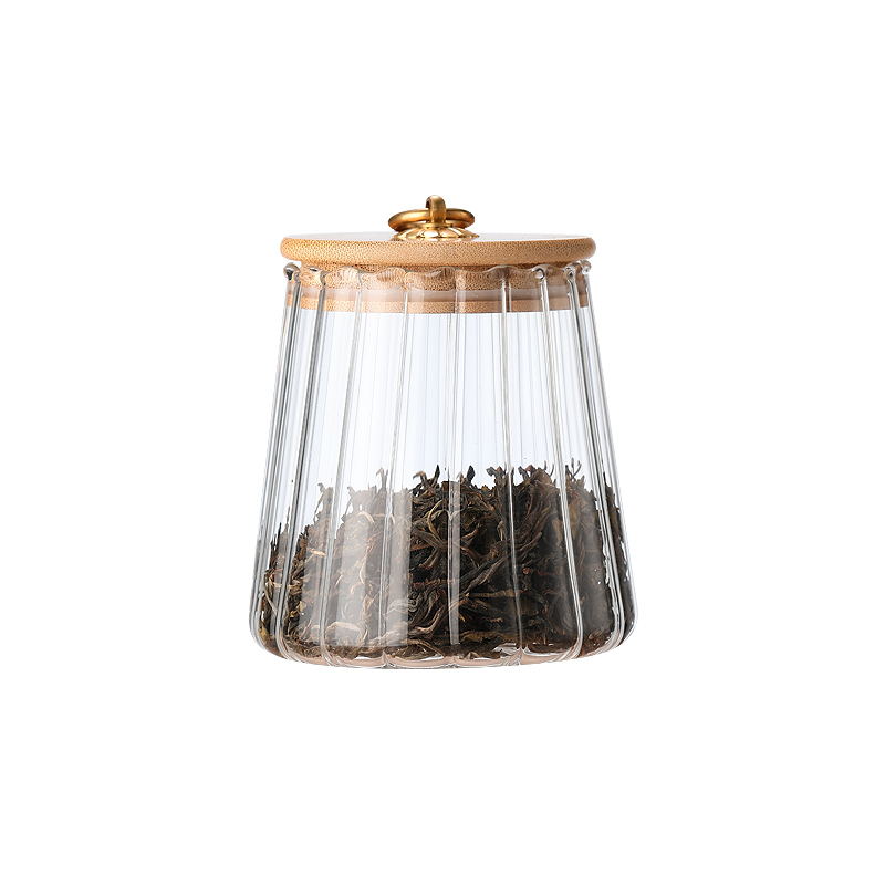 High borosilicate striated storage tank