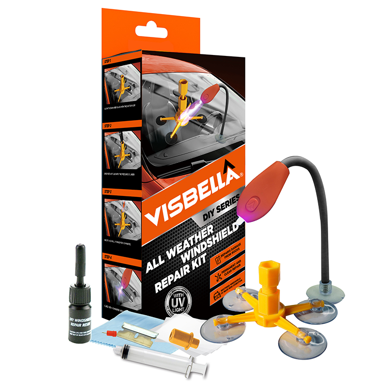 DIY Windshield Repair KIT(All Weather) - Color Box