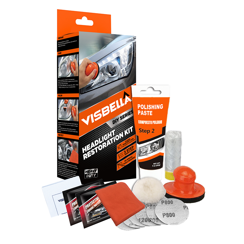 DIY Headlight Restoration Kit-Color Box&Manual Kit