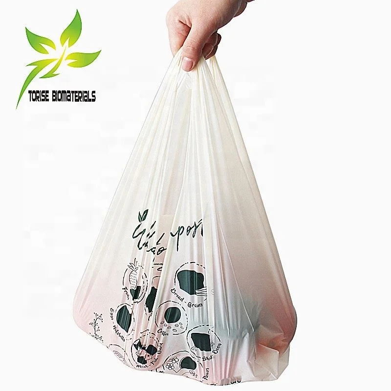 Biodegradable T-shirt bags compostable bags