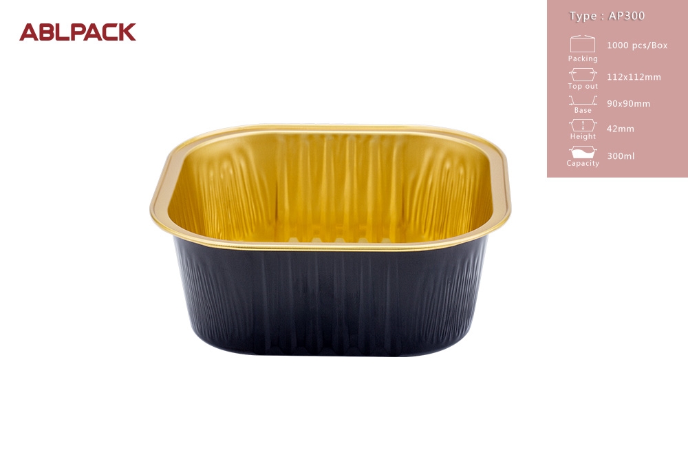 ABLPACK 300ML 10oz Eco-friendly Dessert Baking Cup cupcake Disposable Aluminum Foil Containers