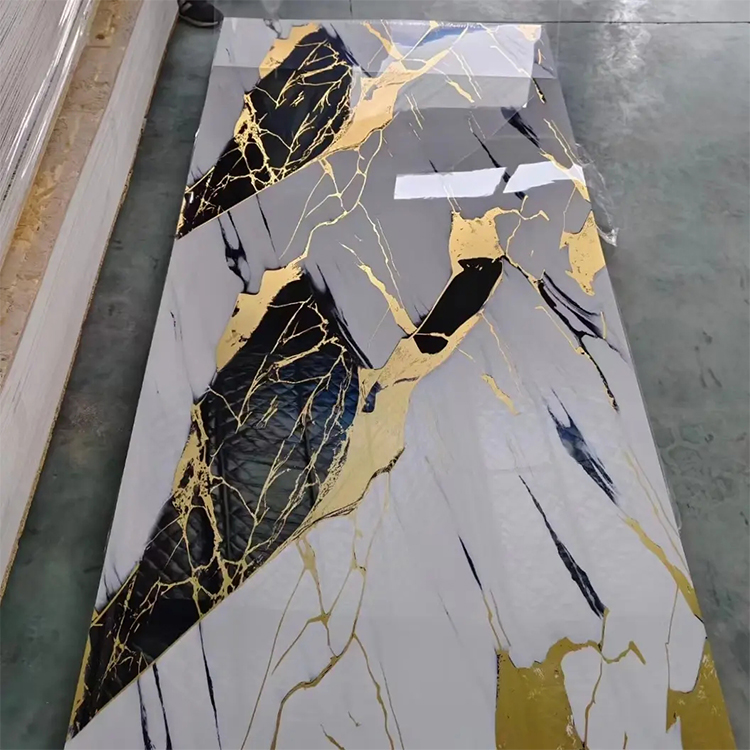 Waterproof pvc uv marble sheet wall panel pvc panels for wall decoration