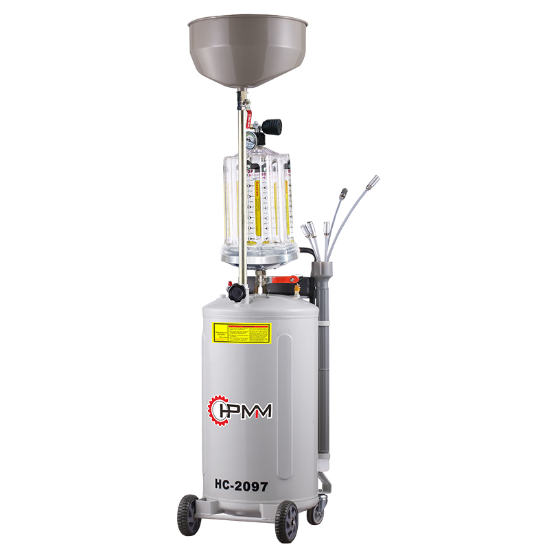 Waste lube exchanger oil suction machine pneumatic telescoping plastic waste oil lift drain