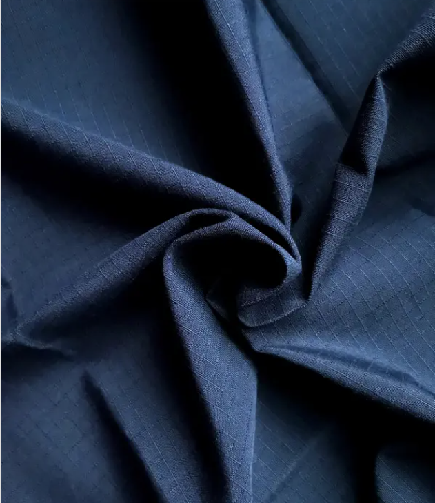 Aramid viscose FR fabric for police army uniforms navy blue rip stop