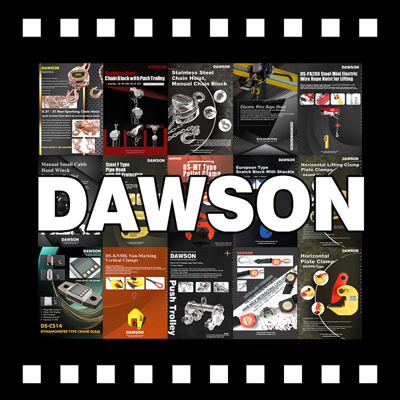 DAWSON Lifting Equipments Lifting Clamps Chain Block Lever Hoist Trolley Clamps