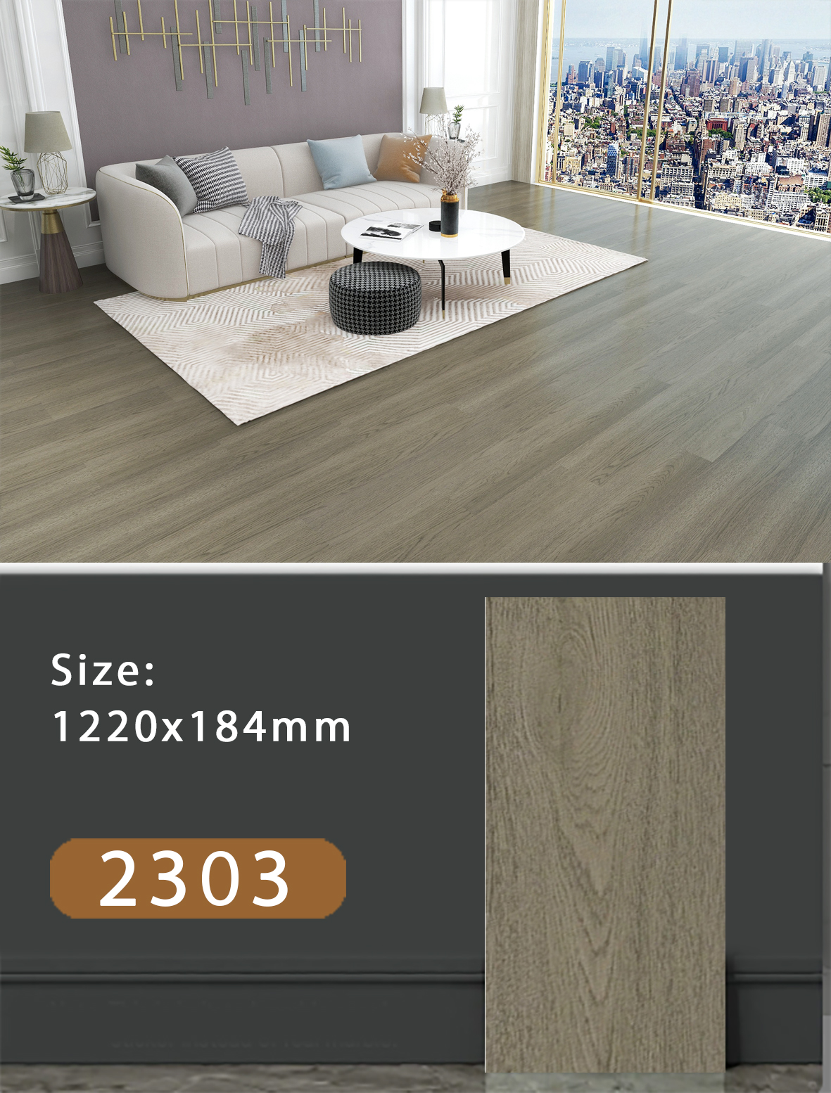 Factory direct supply luxury spc floor tile pvc vinyl spc flooring