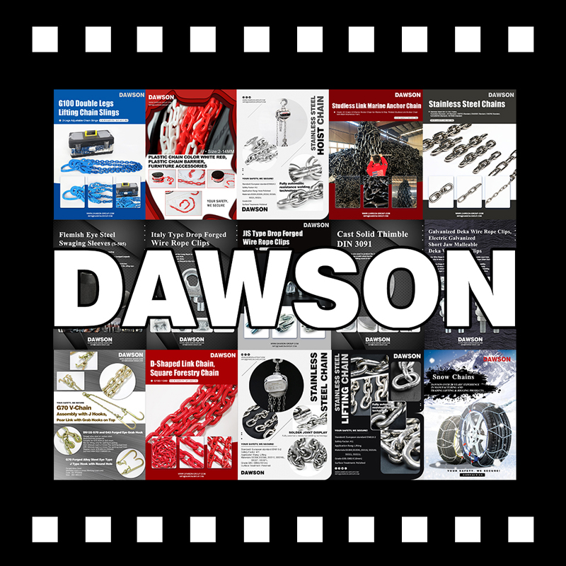 DAWSON G100 G80 G70 Lifting Chain Lashing Chain Skidder Chains