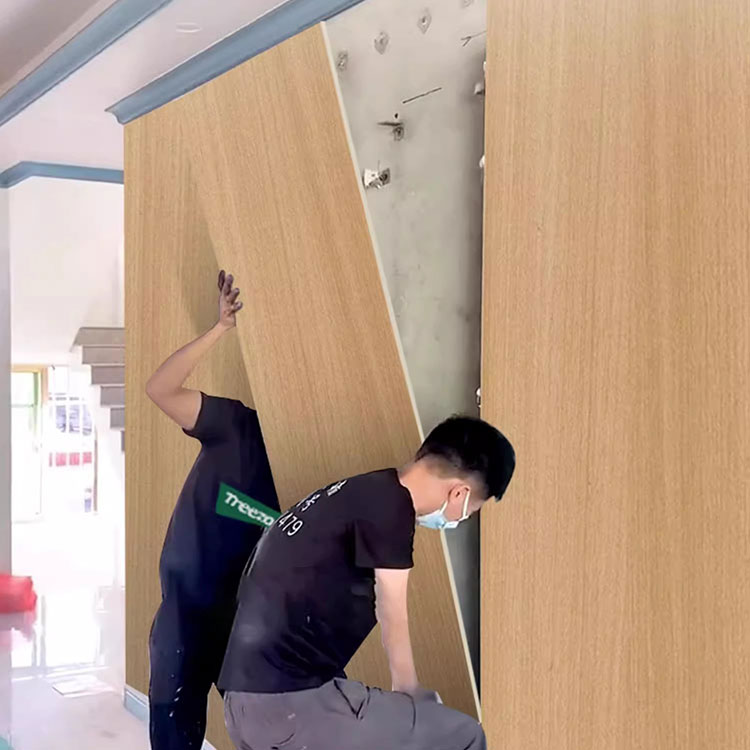 Interior decorative carbon fiber wall panel pvc wall panel