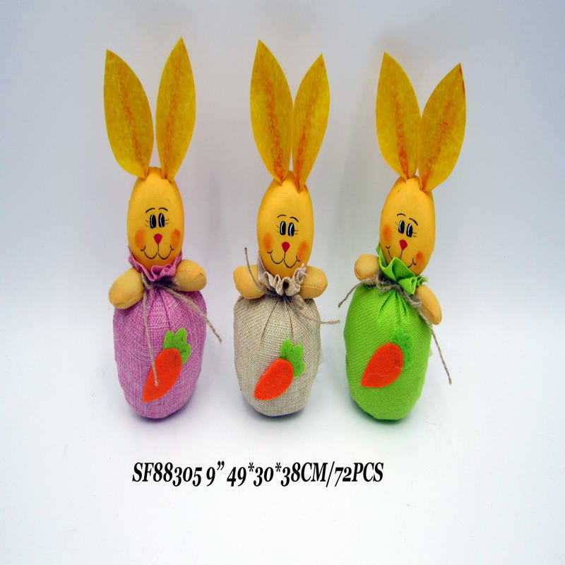9 Inch Easter Decor Rabbit Ball