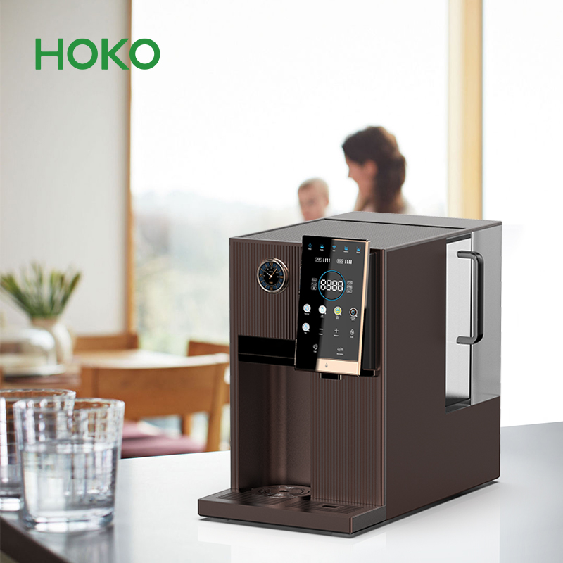 Desktop desktop reverse osmosis is the hot -type RO water purifier with a secondary water tank