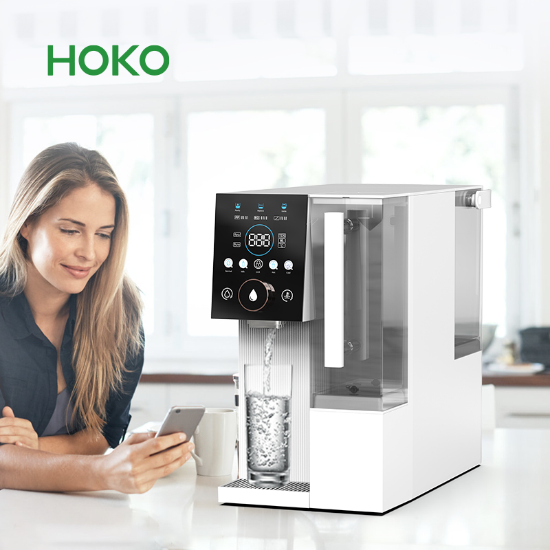 Compressor refrigeration that is hot -type intelligent desktop reverse osmosis RO water purifier
