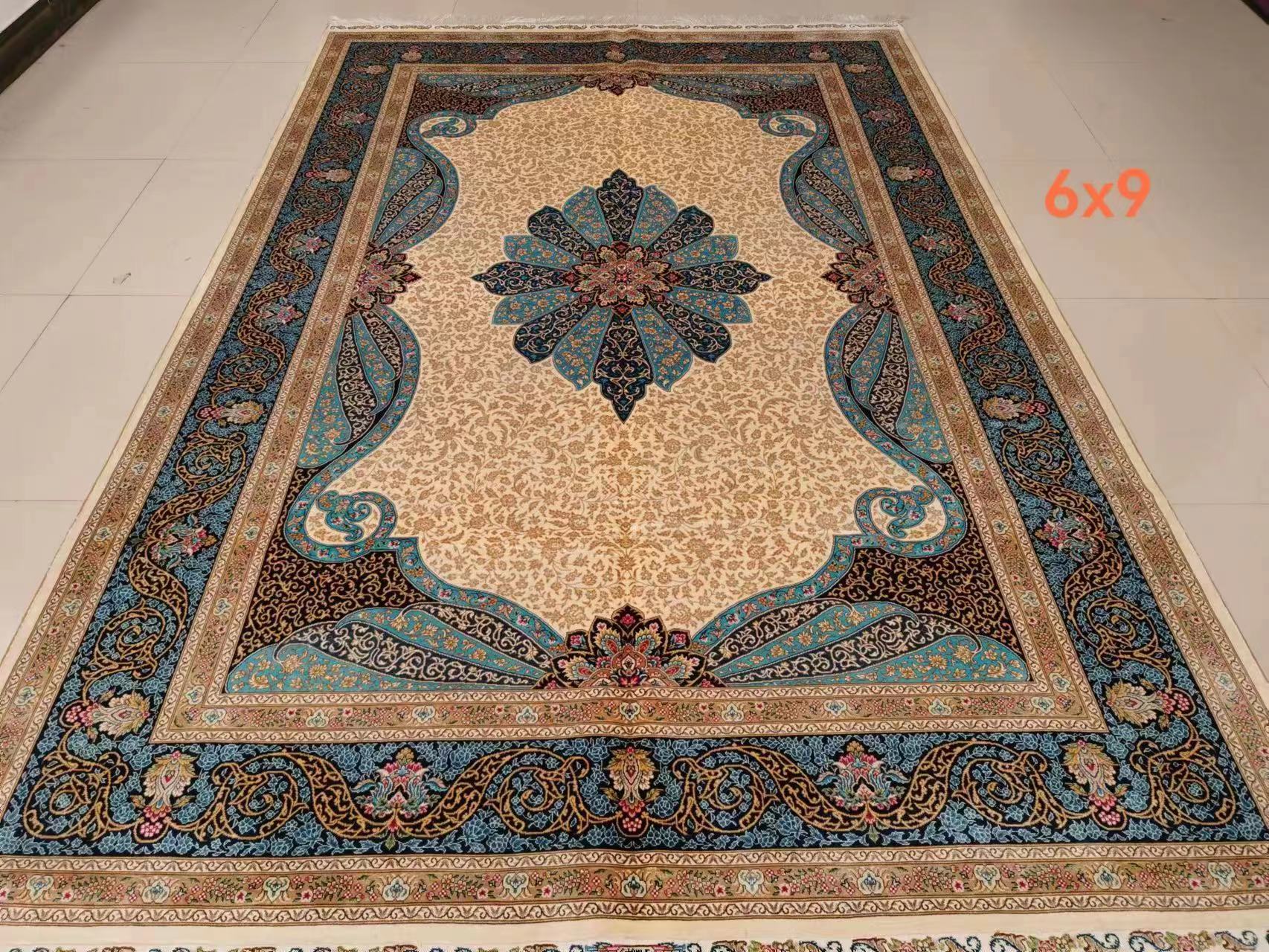 handmade silk carpet