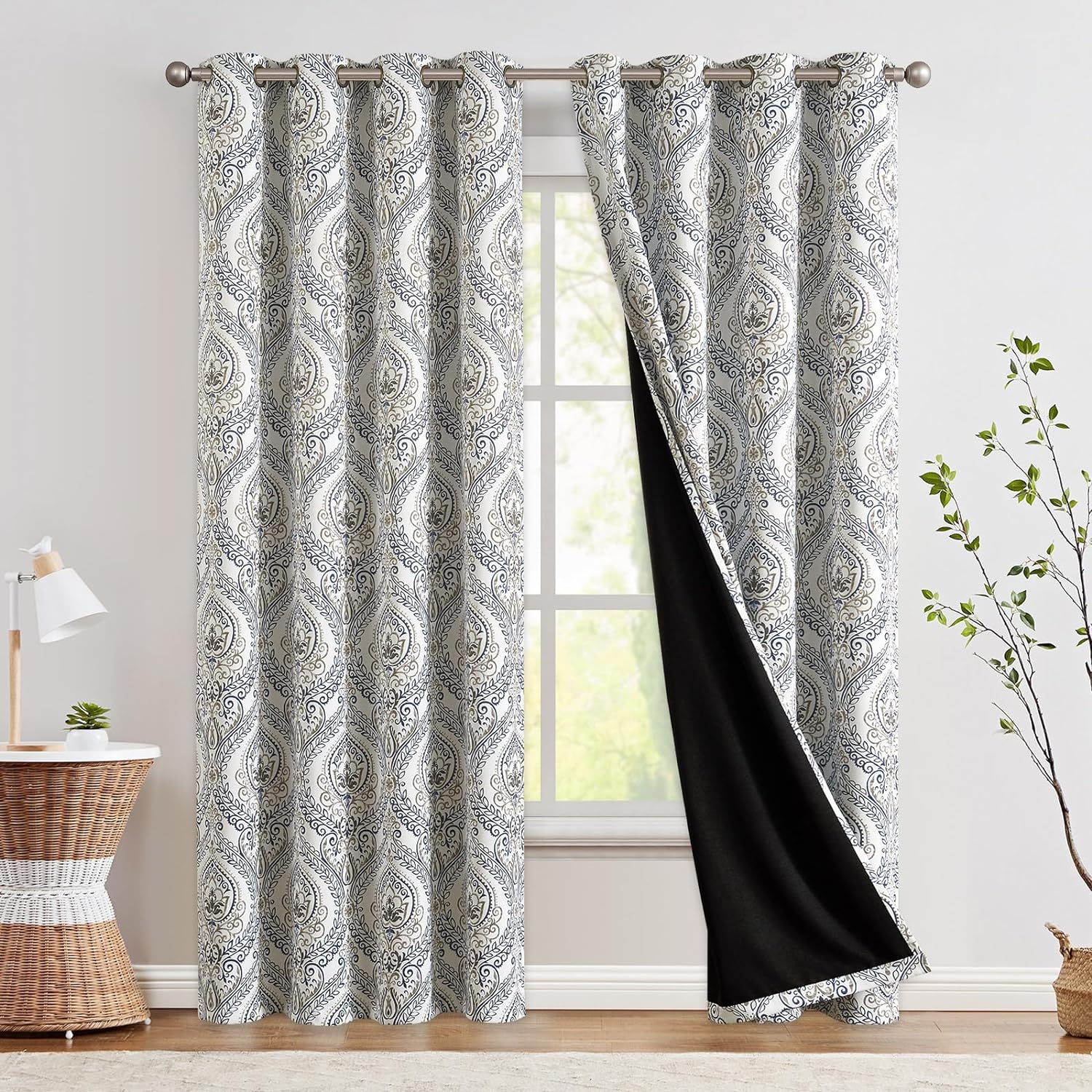 Print blackout curtain