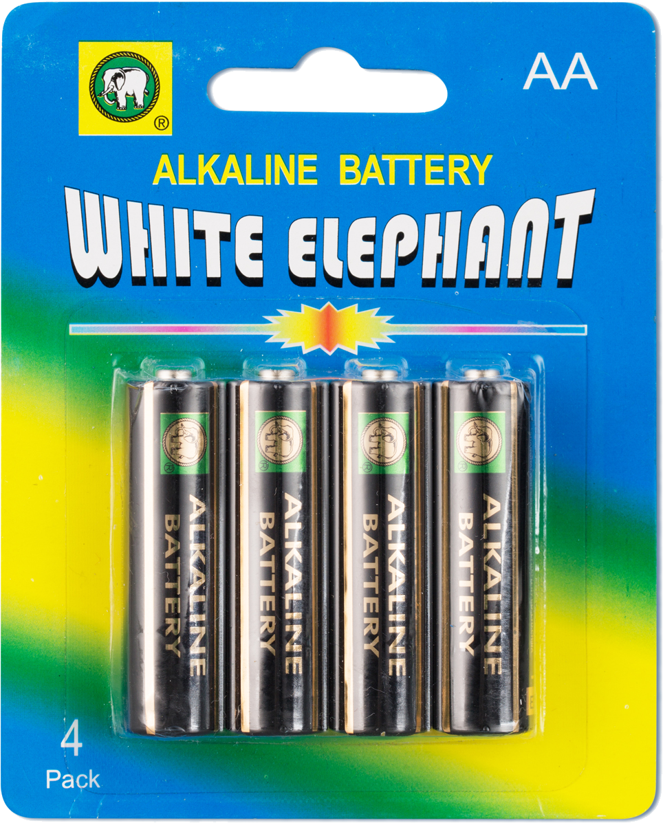 White Elephant Brand Aa Size Lr6 Alkaline Battery