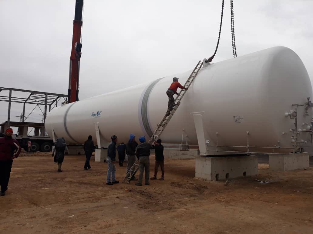 500m3 vacuum large tank perlite vacuum powder large tank industrial large tank