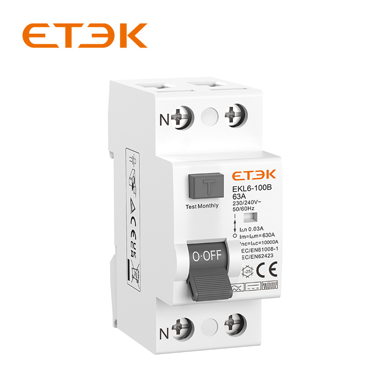 EKL6-100B type B RCCB Residual Current Circuit Breaker