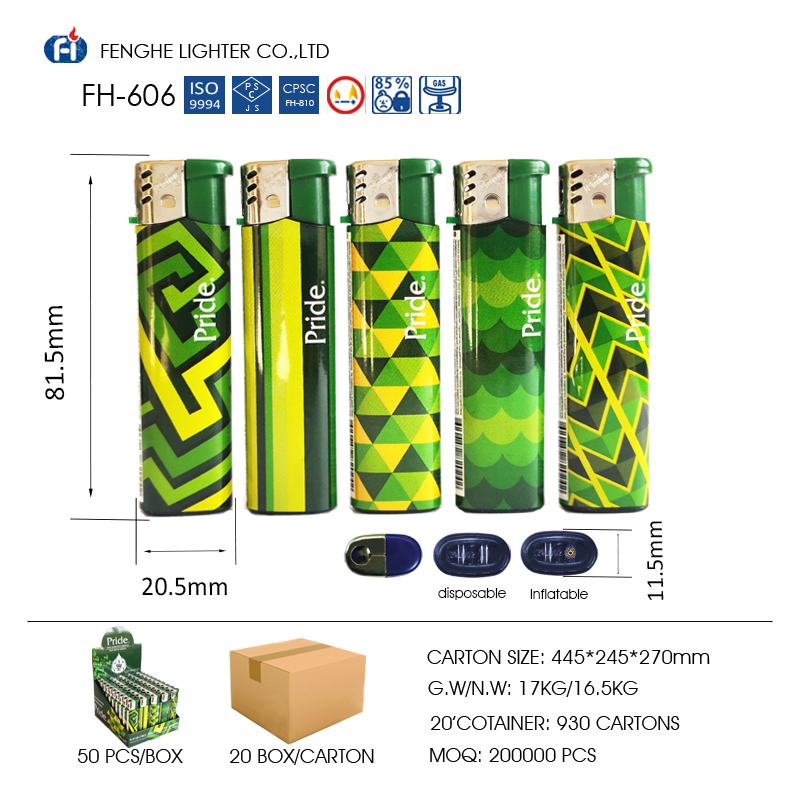 Export lighters and customize lighters for each country