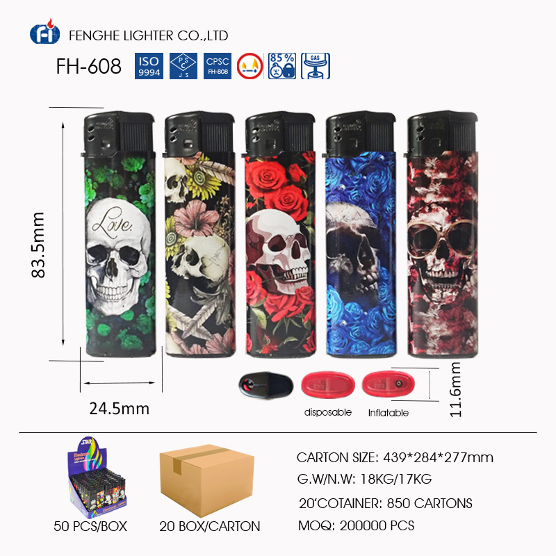 Fenghe FH-608 Electronic Inflatable Lighter of Latest style