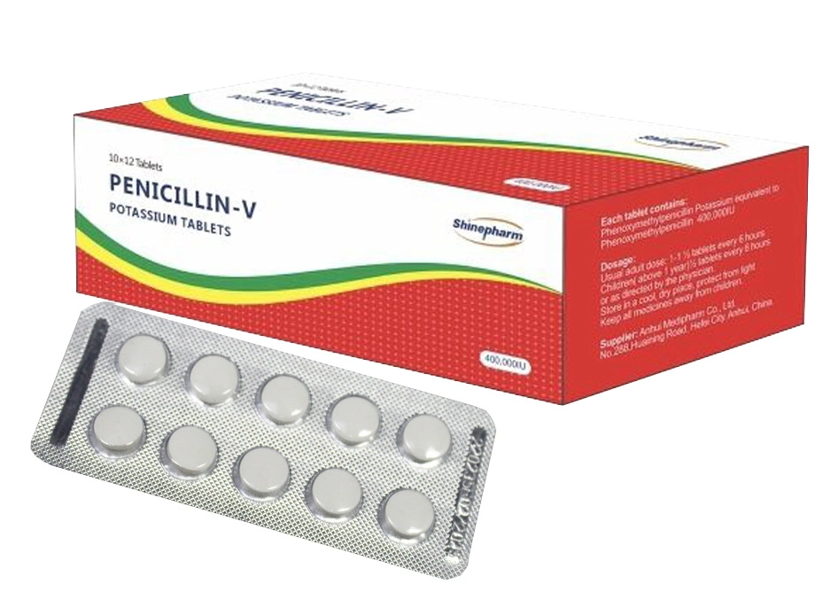 Penicillin VK Tablet, 250MG, 10TABS/TUBE/BOX,12TUBES/MIDDLE BOX