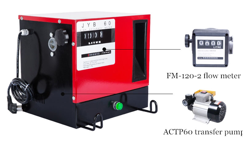 ACFD60A Diesel Fuel Transfer Pump Kit with nozzle and hose