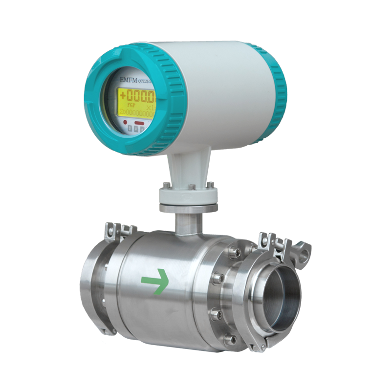 Tri Clamp Water Flow Sensors RS485 Food Grade Milk Flowmeter Electromagnetic Sanitary Flow Meter