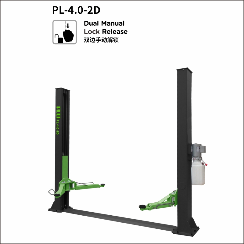 PULI PL-4.0-2D 2 Post Lift Hydraulic Car Elevator Lift For Sale Vehicle Equipment