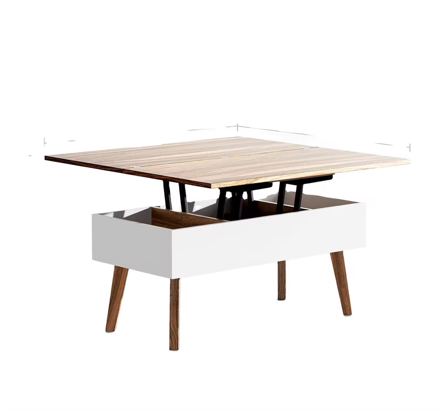 Center Table Living Room Lift Top Walnut Coffee Table Dining Table Work Desk With Storage