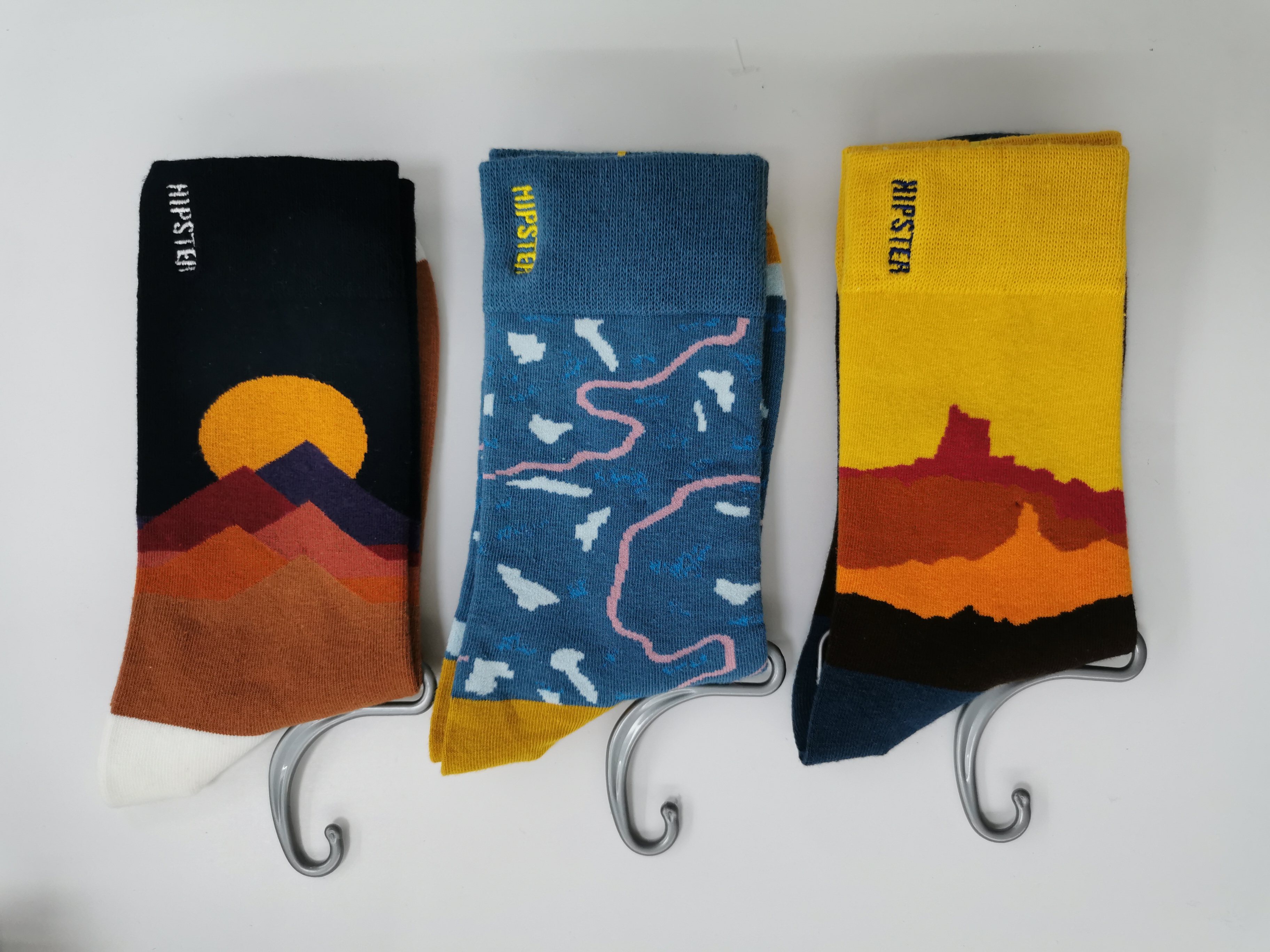 Printed all cotton socks