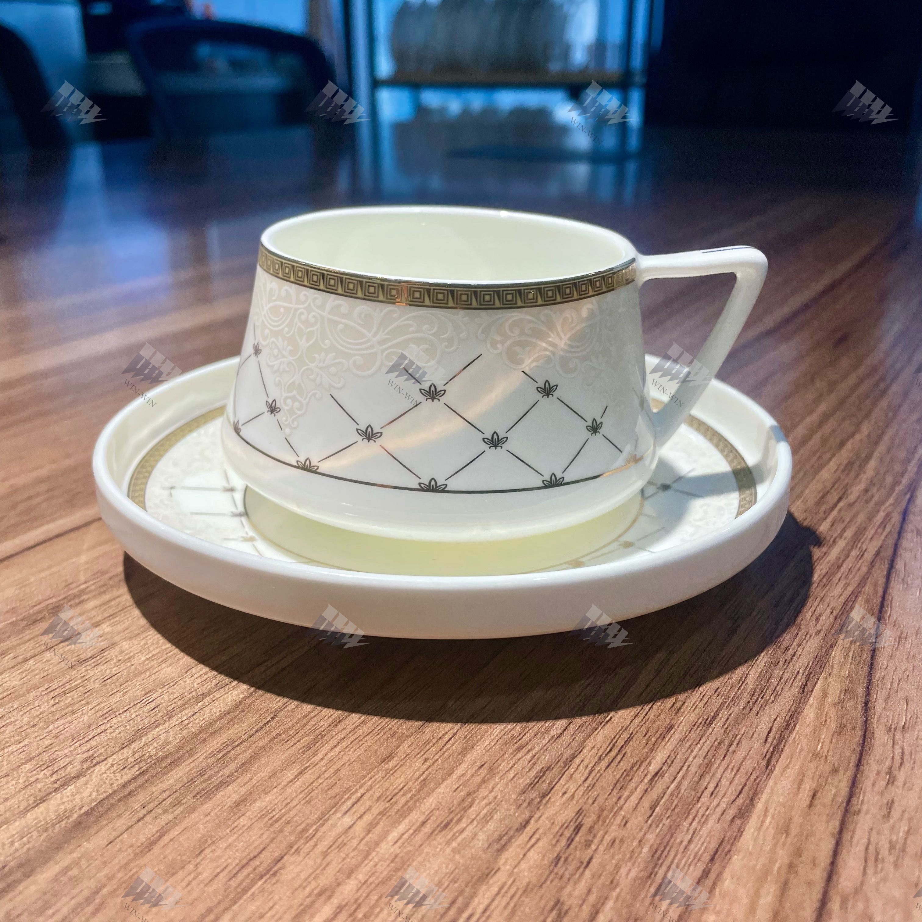 Fine bone china Cup&Saucer with special shape