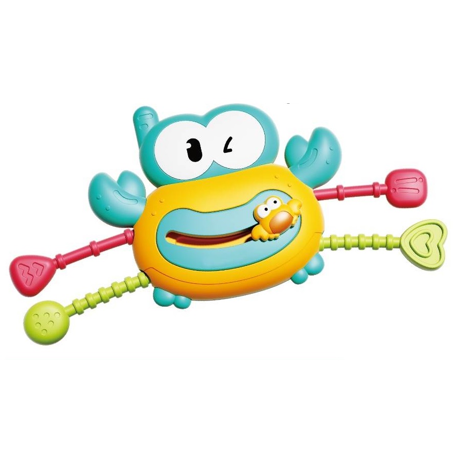 Crab activity pull string toy