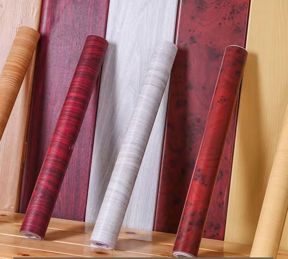 Decor high gloss pvc free self adhesive film roll pvc for furniture