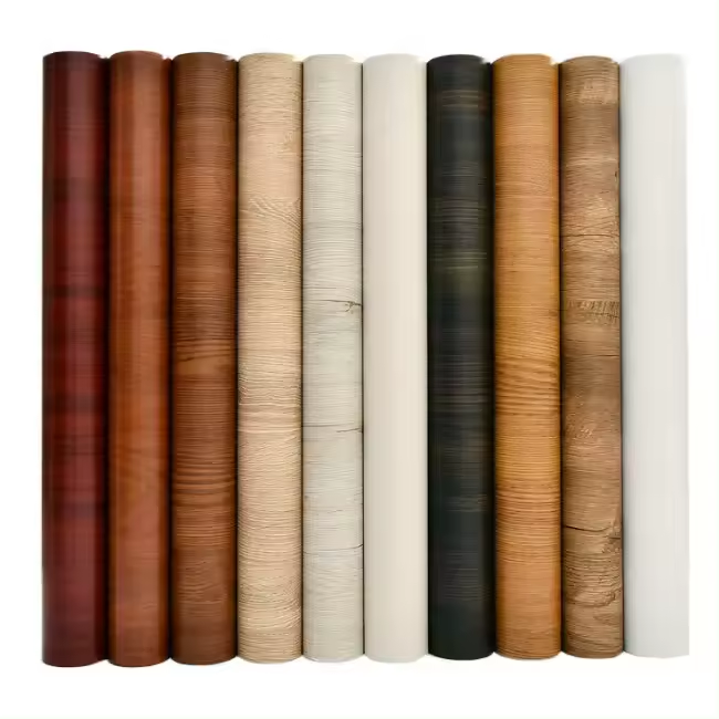 PVC decor Film Wooden Grain PVC lamination film for Vacuum Membrane Press Processing and Furniture