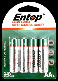 ENTOP AA alkaline battery