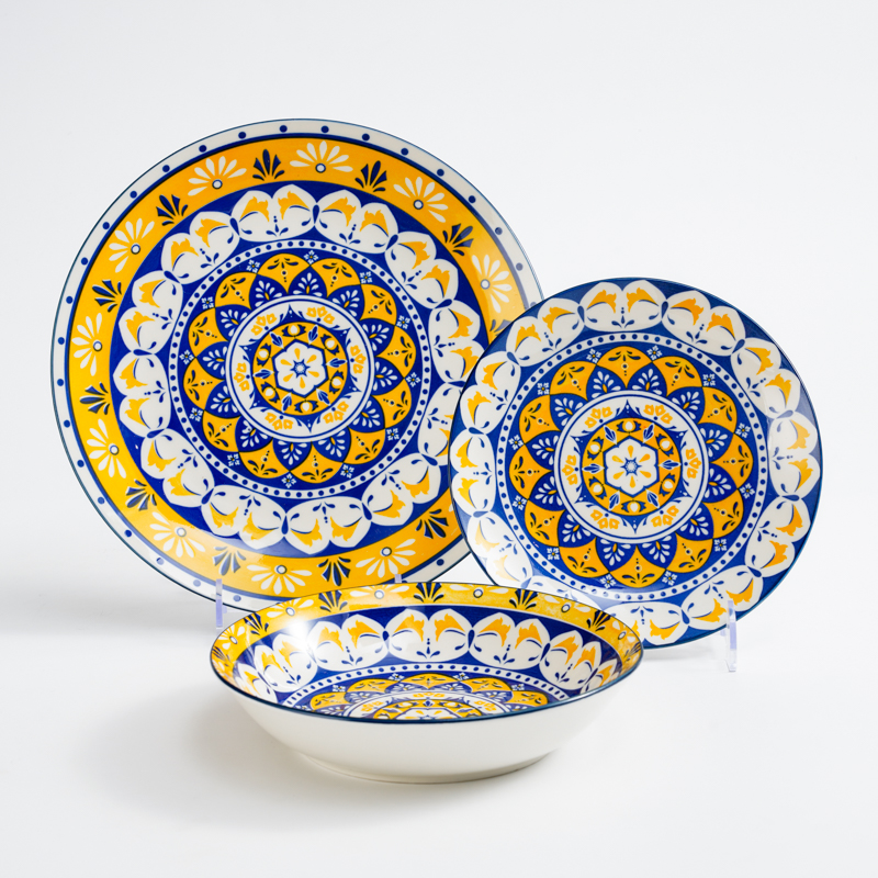 Bohemian European ceramic tableware