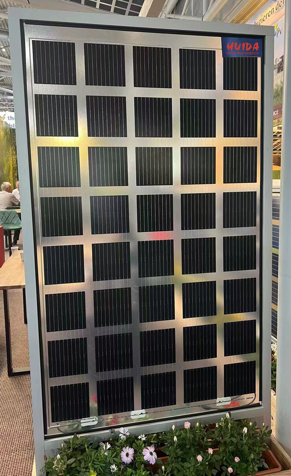 Transparent backsheet solar panels