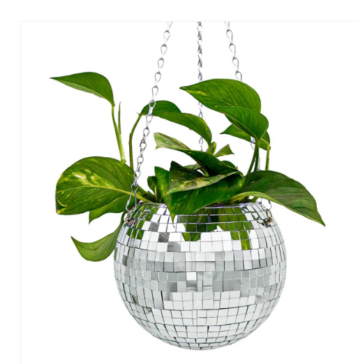 Home decor mirror planter mirror ball christmas decoration
