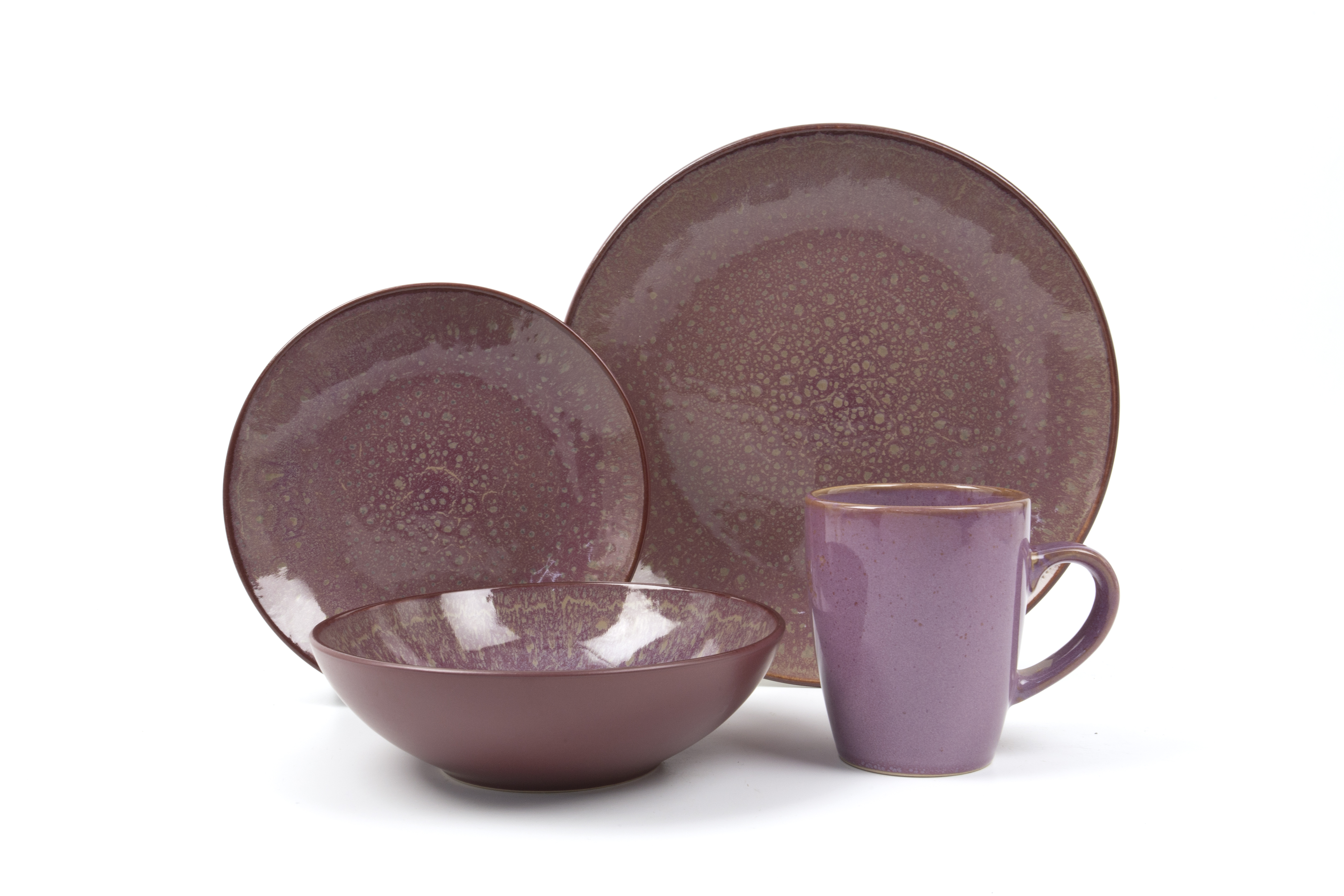Reactive Glazed Porcelain Dinner Set