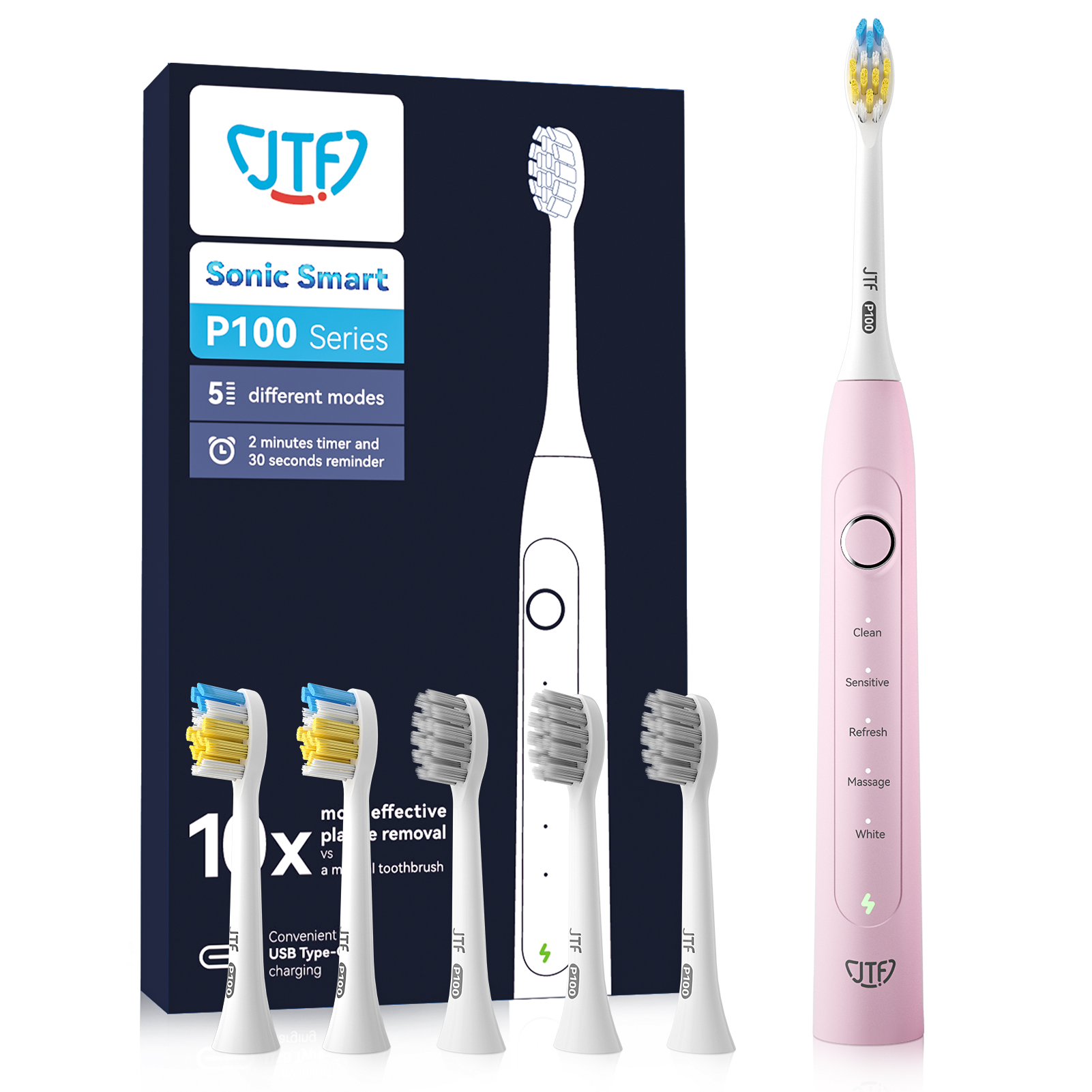 JTF P100 Sonic Electric Toothbrush