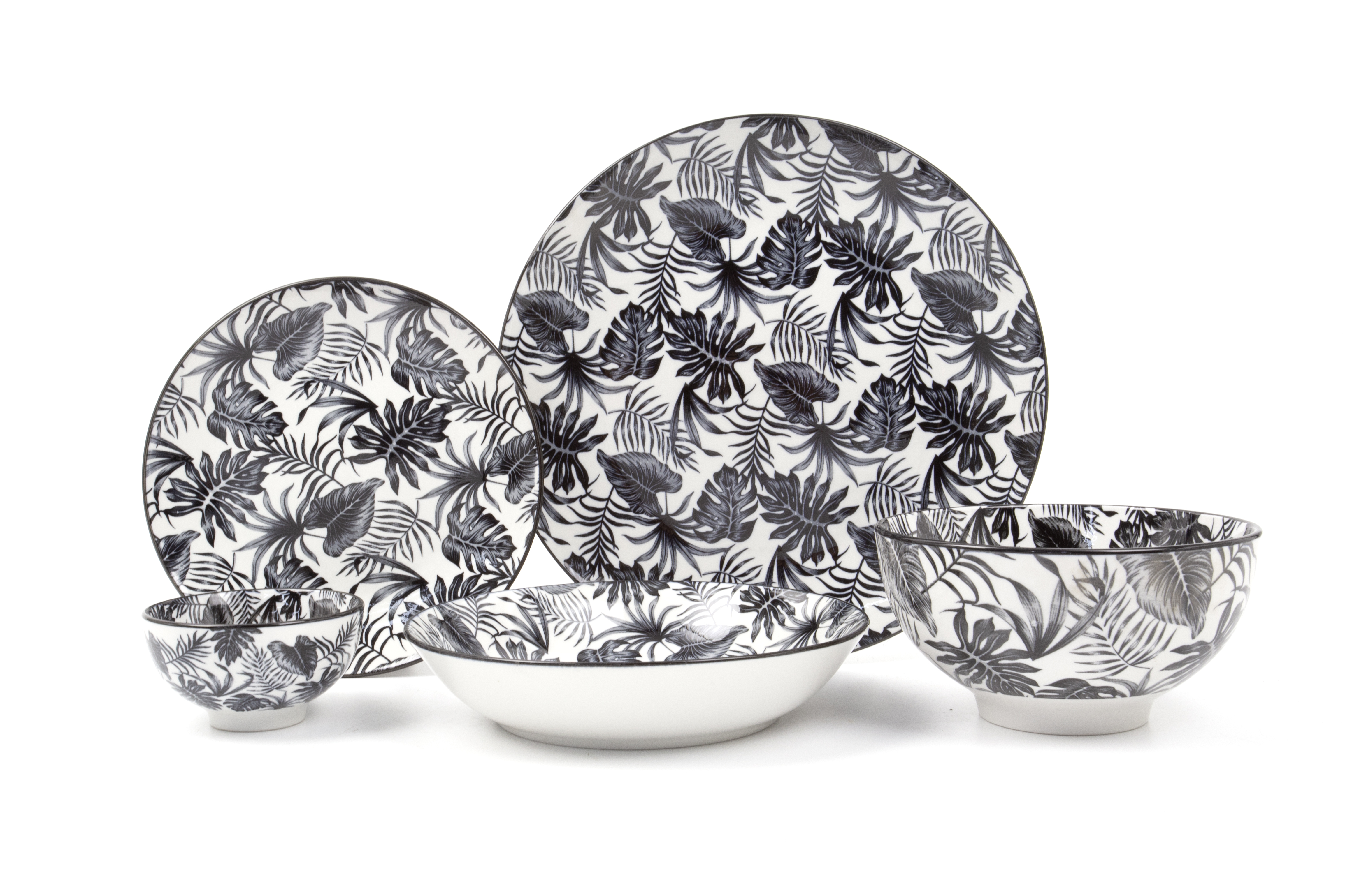 Decal Porcelain Dinner Set