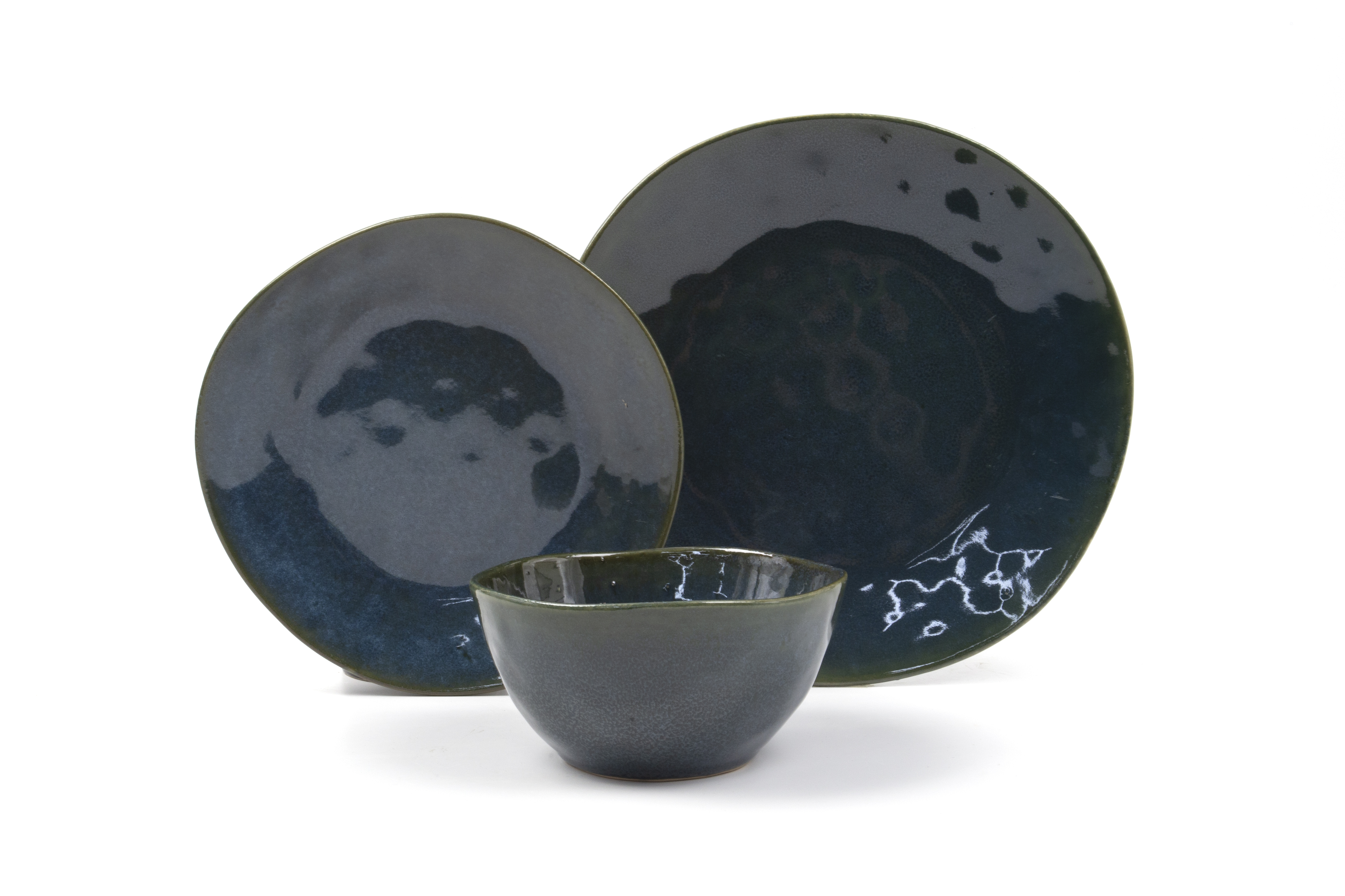 Casting-Slipped Receative Glazed Porcelain Dinner Set